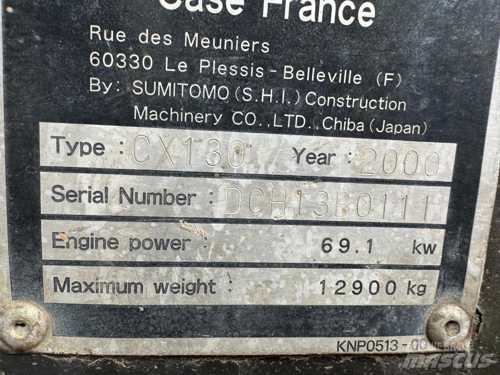 CASE CX 130 Excavatoare pe șenile
