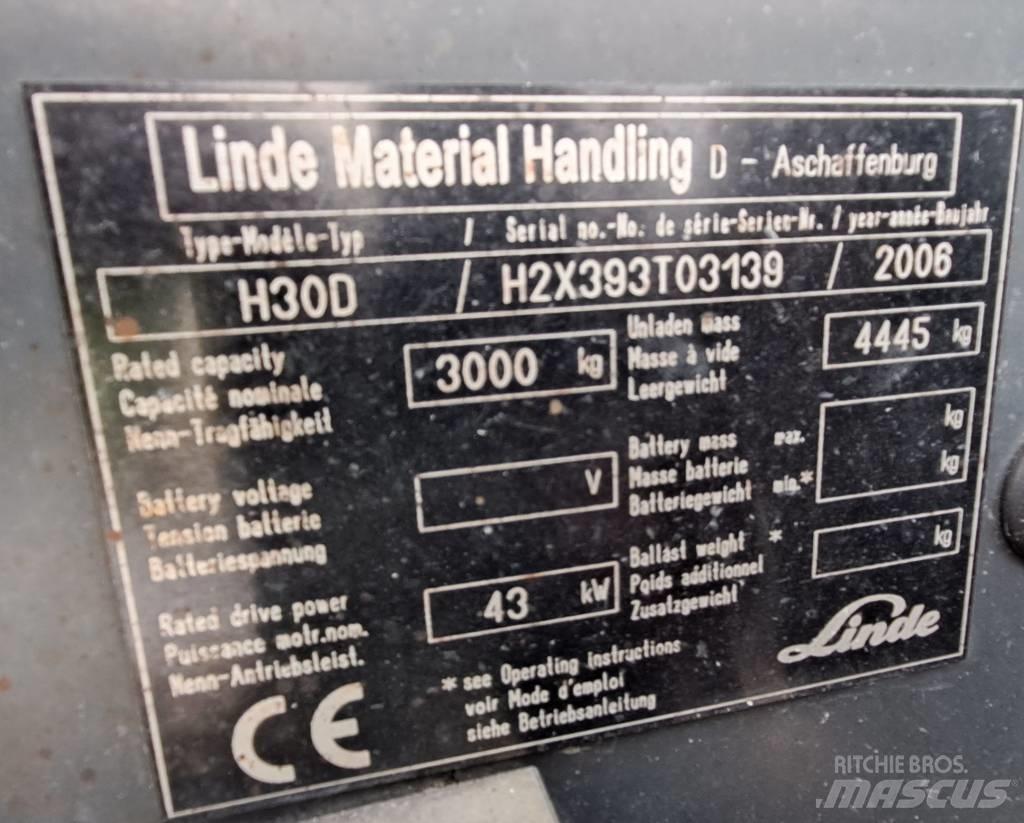 Linde H 30 D Stivuitor diesel