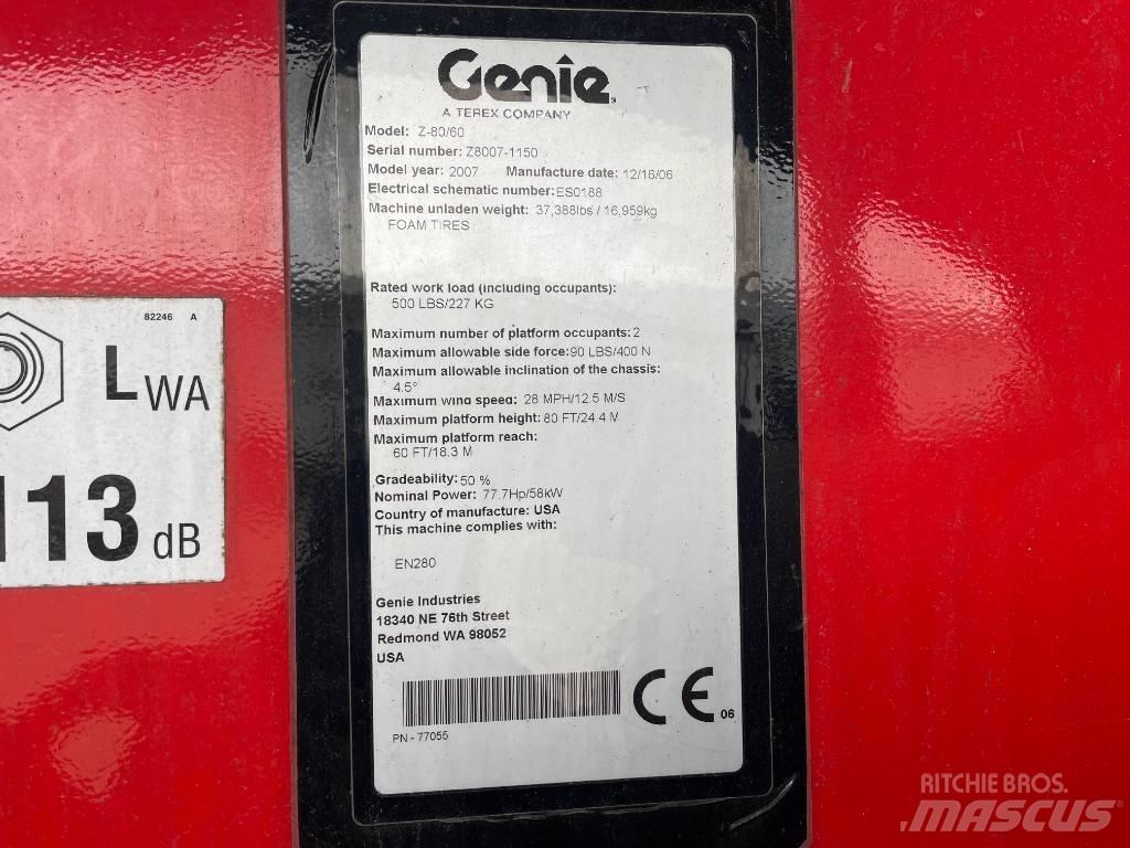 Genie Z 80/60 Nacele cu brat articulat