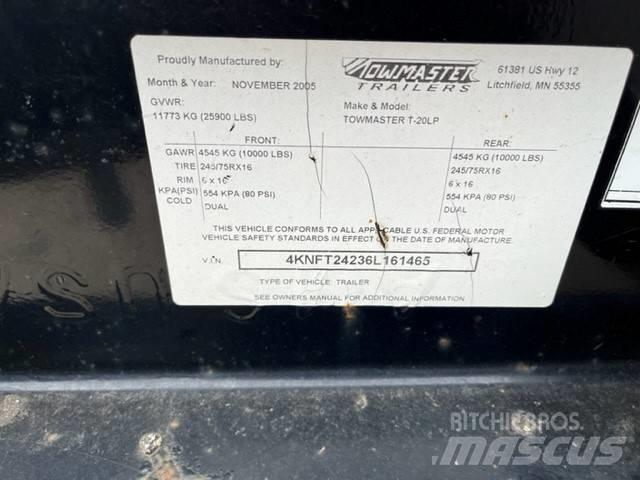 TOWMASTER T20 Pick up/Prelata