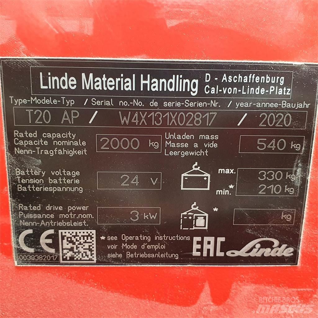 Linde T20AP kurz Transpaleta manuala