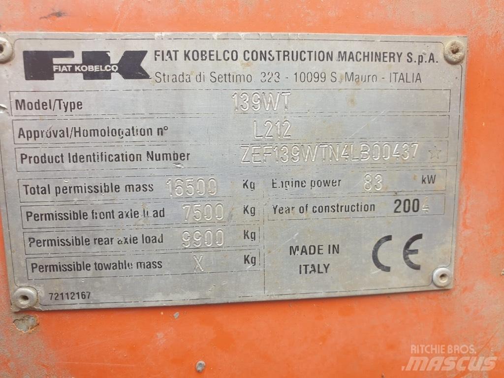 Fiat-Kobelco E 145 W Excavatoare cu roti