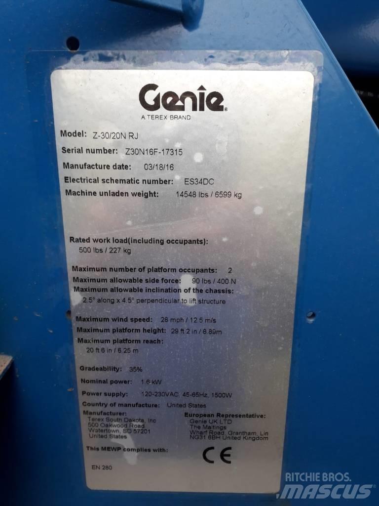 Genie Z 30/20 N RJ Nacele cu brat articulat