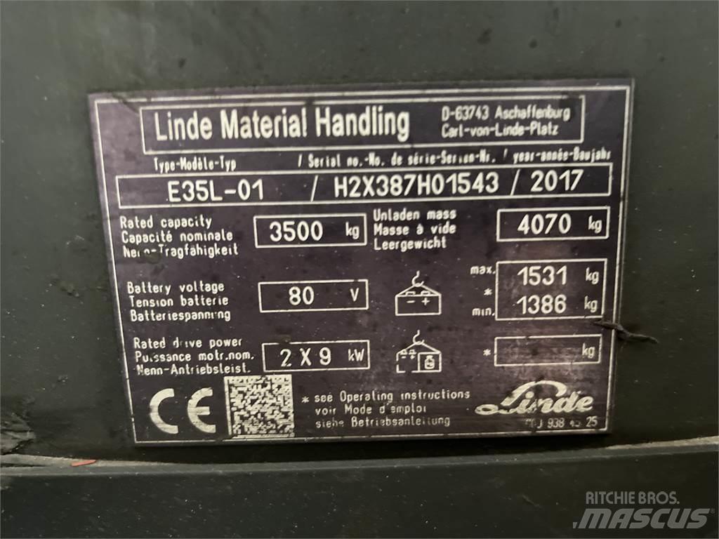 Linde E35L-01 Stivuitor electric