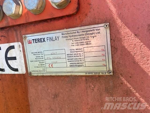 Terex Finlay 694T Dispozitive mobile de cernut