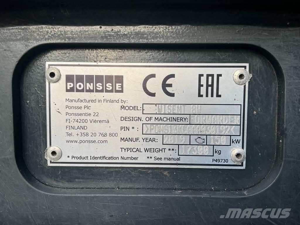 Ponsse Wisent 8W Transportoare