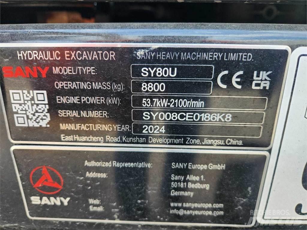 Sany SY80U Excavatoare 7t - 12t