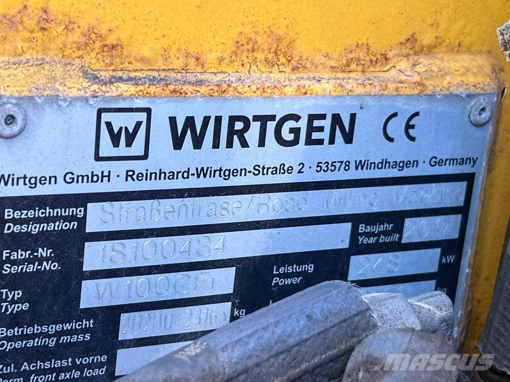 Wirtgen W100CFI Utilaje asfalt cu freze reci