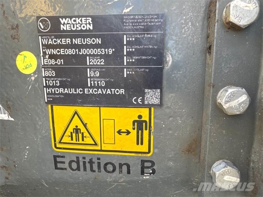 Wacker Neuson 803 Excavatoare pe șenile
