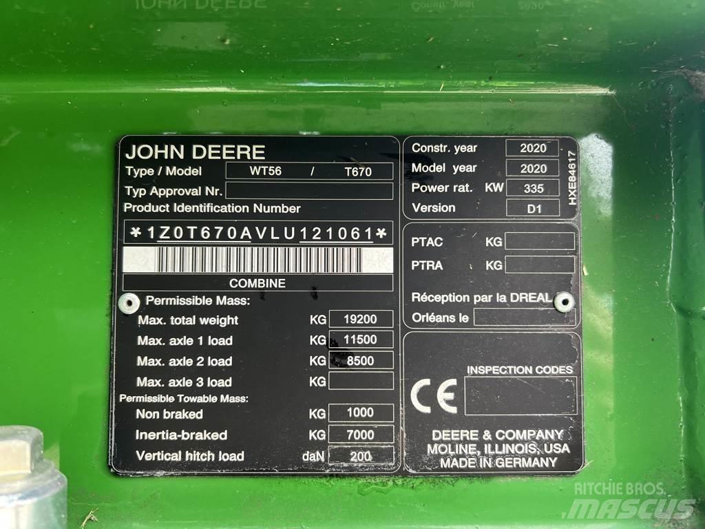 John Deere T670I Combine de secerat