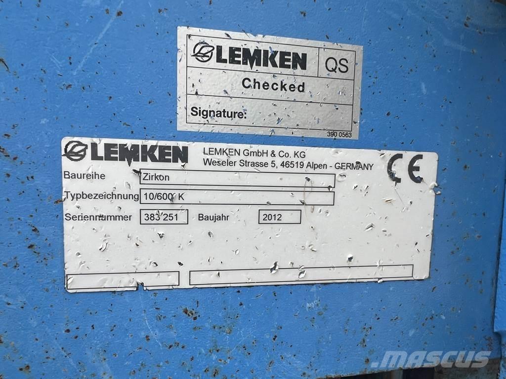 Lemken ZIRKON 10 Grapa si pluguri rotative