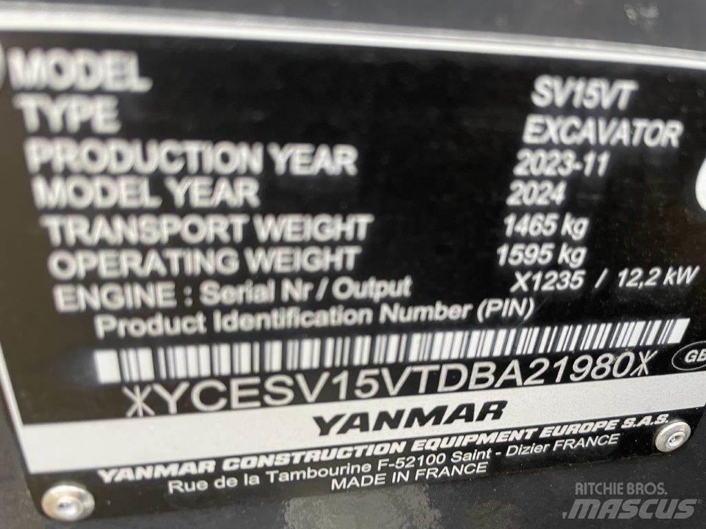Yanmar SV15VT Excavatoare 7t - 12t