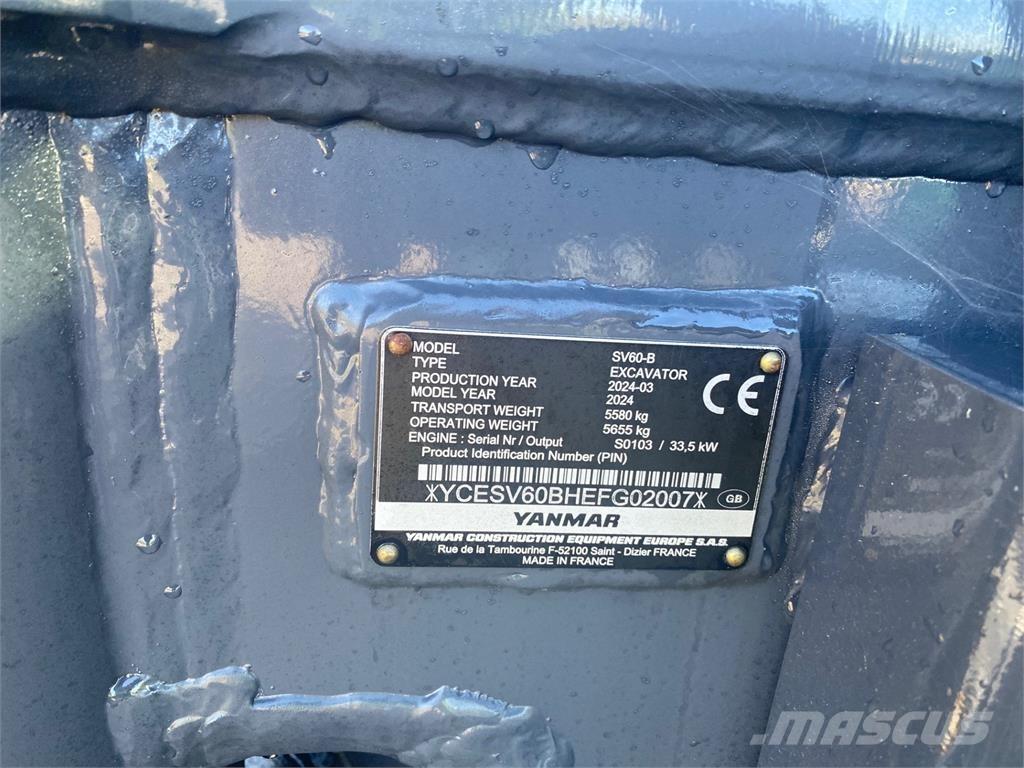 Yanmar SV60-B Excavatoare 7t - 12t