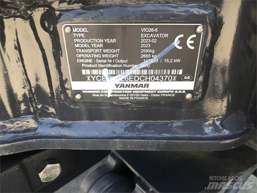 Yanmar VIO26-6 Excavatoare 7t - 12t