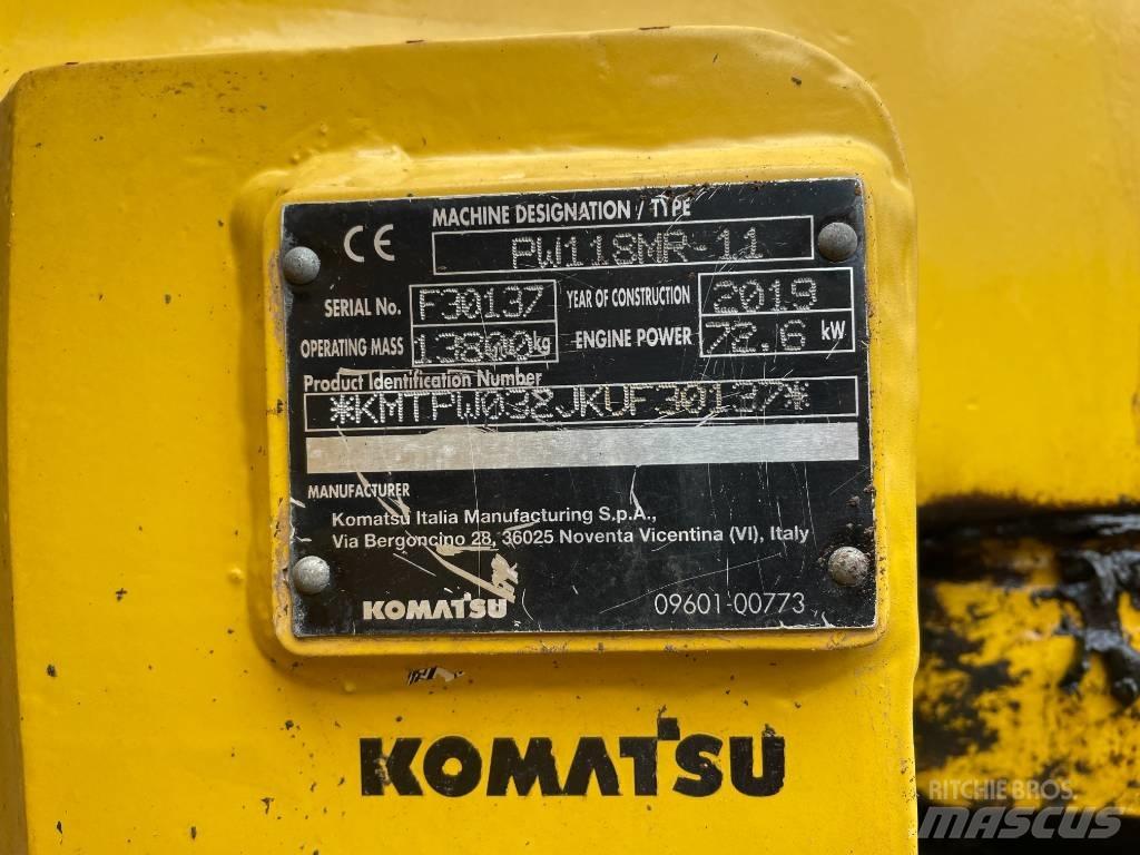 Komatsu PW 118 Excavatoare cu roti