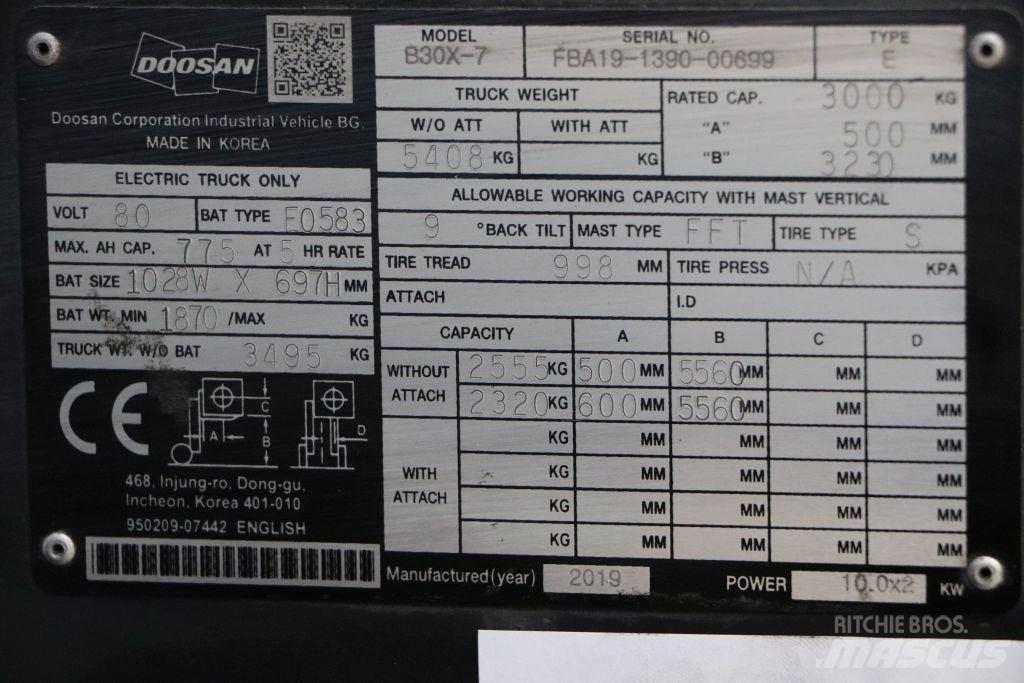Doosan B30X-7 Stivuitor electric