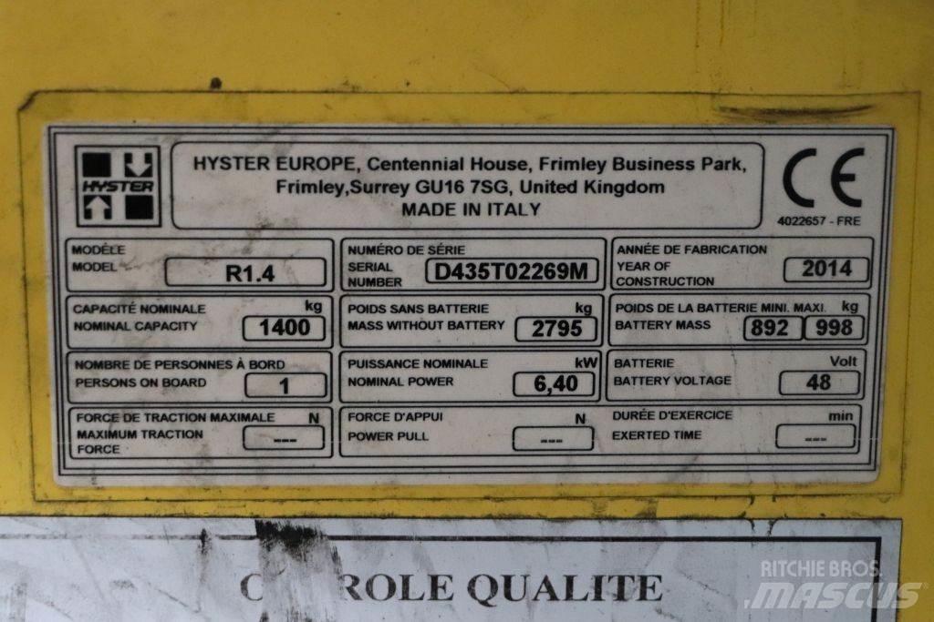 Hyster R1.4 Stivuitor cu catarg retractabil