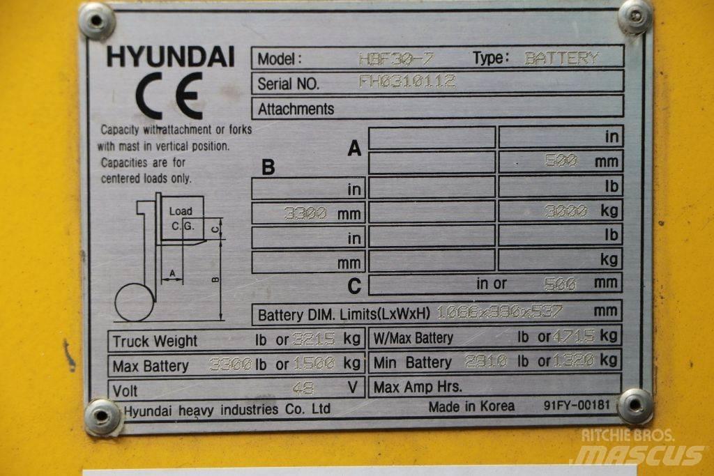 Hyundai HBF30-7 Stivuitor electric