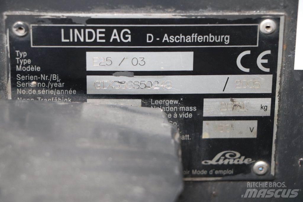 Linde E25S/03 Stivuitor electric