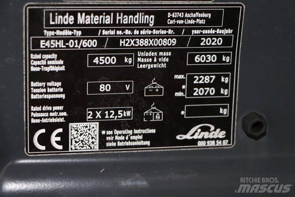 Linde E45HL-01/600 Stivuitor electric
