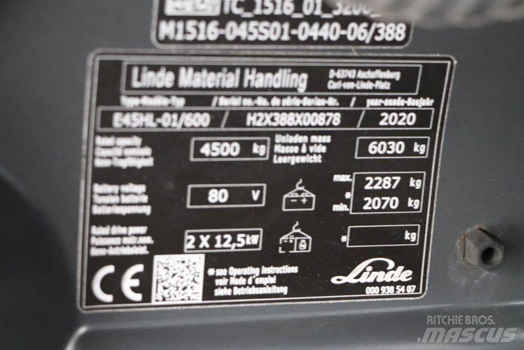 Linde E45HL-01/600 Stivuitor electric