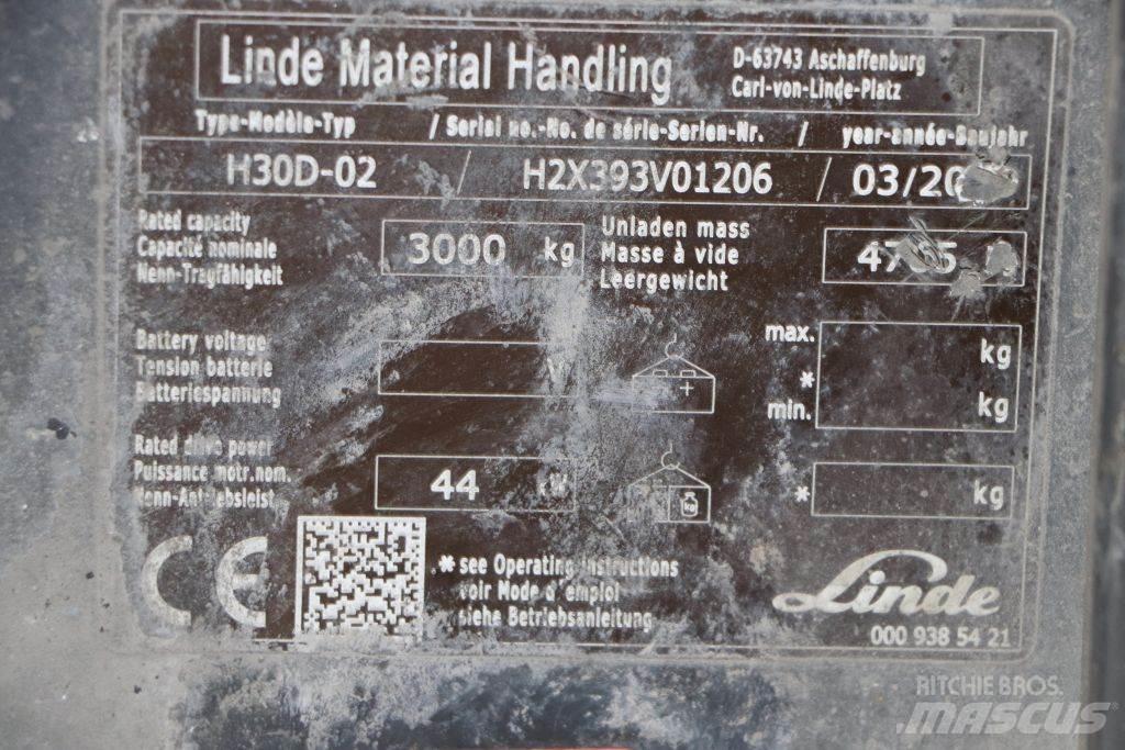 Linde H30D-02 Stivuitor diesel