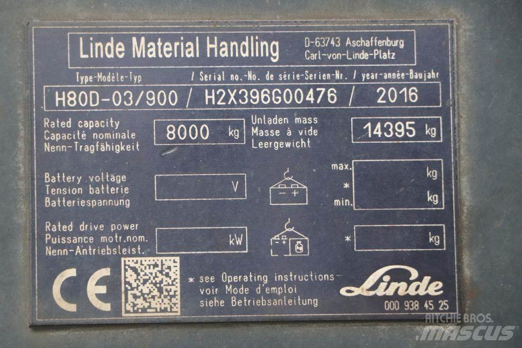 Linde H80D-03/900 Stivuitor diesel