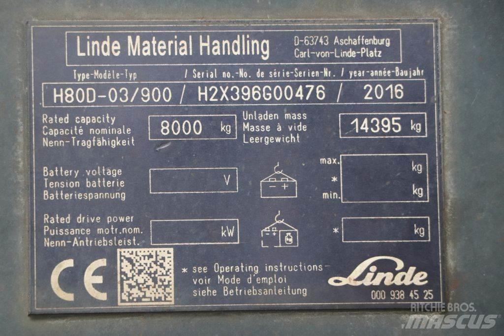 Linde H80D-03/900 Stivuitor diesel