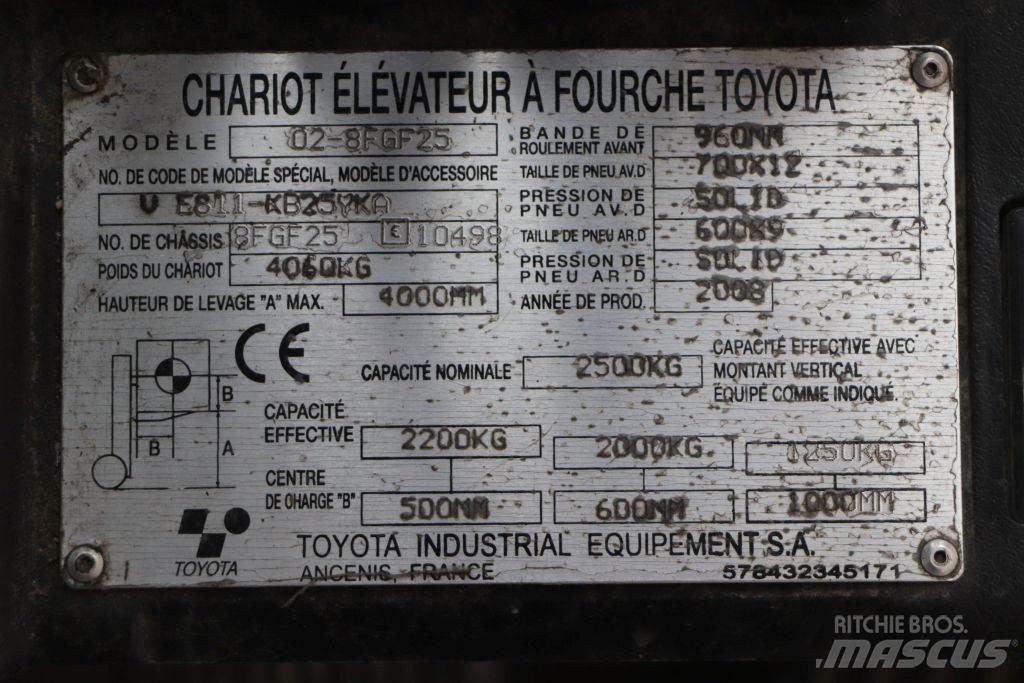 Toyota 02-8FGF25 Stivuitor GPL