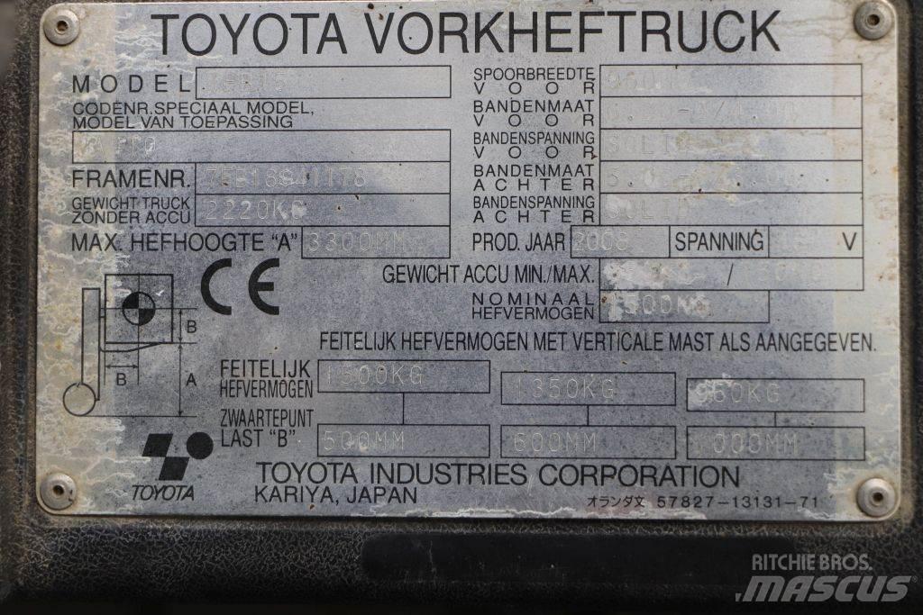 Toyota 7FB15 Stivuitor electric