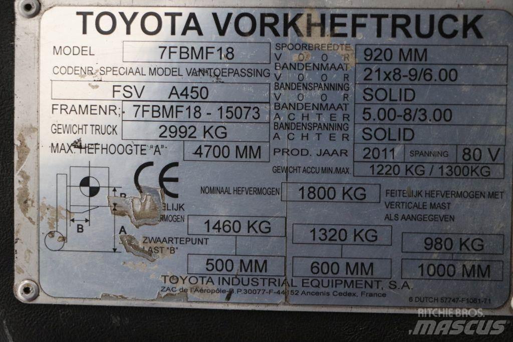 Toyota 7FBMF18 Stivuitor electric