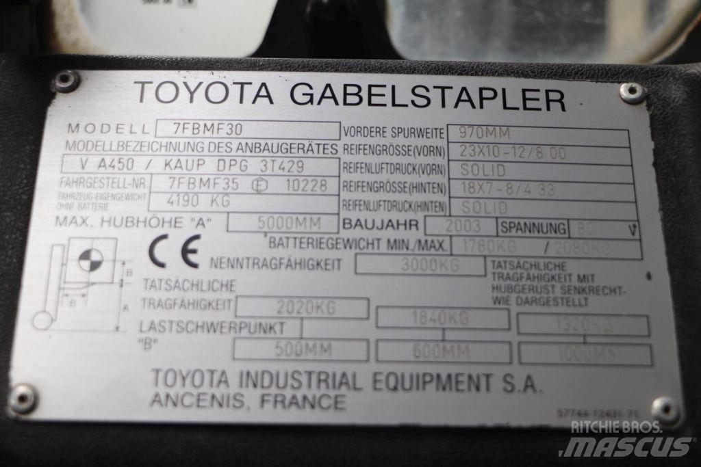 Toyota 7FBMF30 Stivuitor electric
