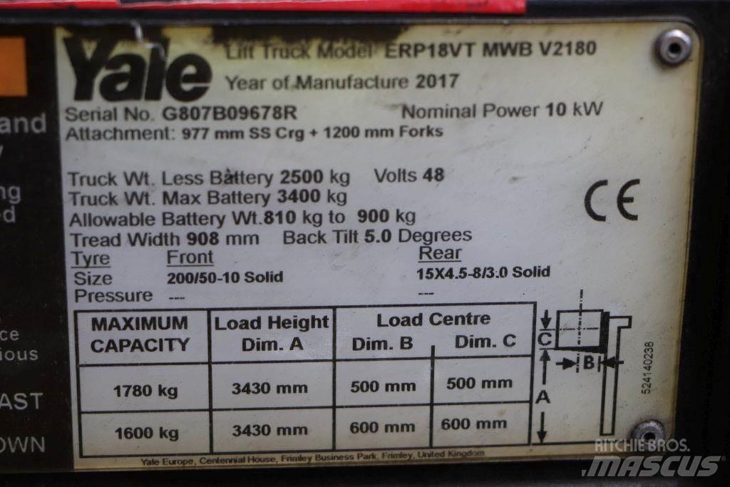 Yale ERP18VT Stivuitor electric