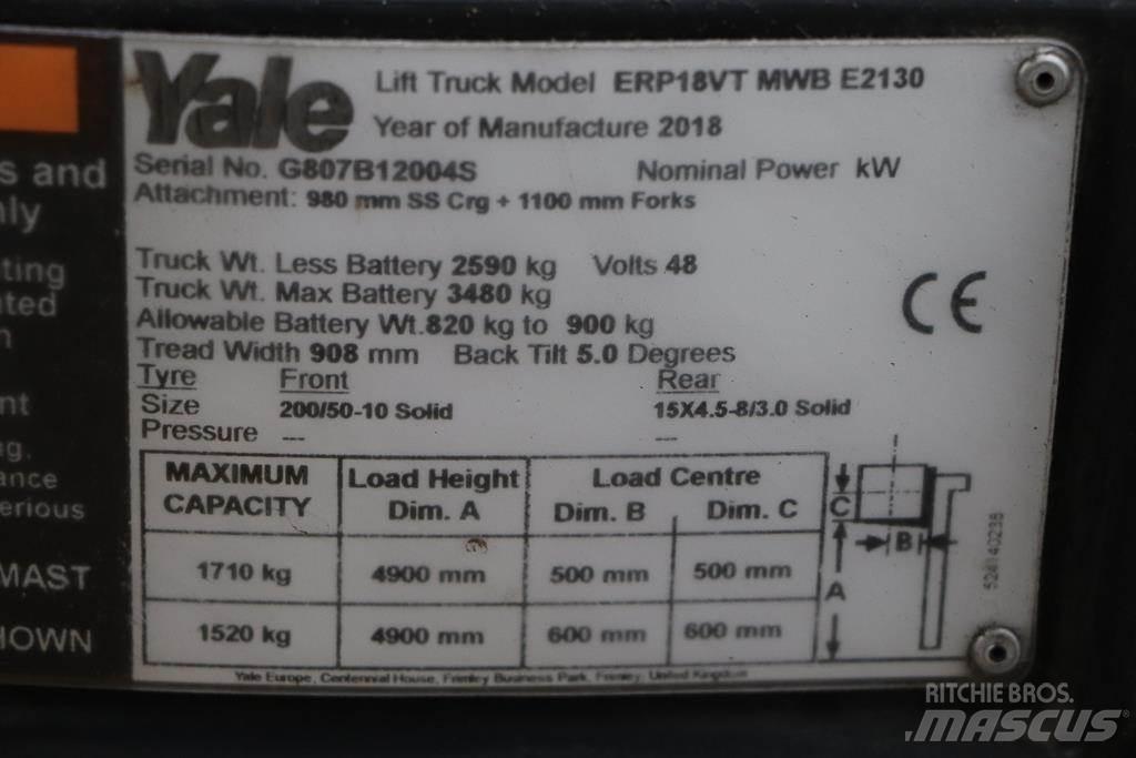 Yale ERP18VT Stivuitor electric