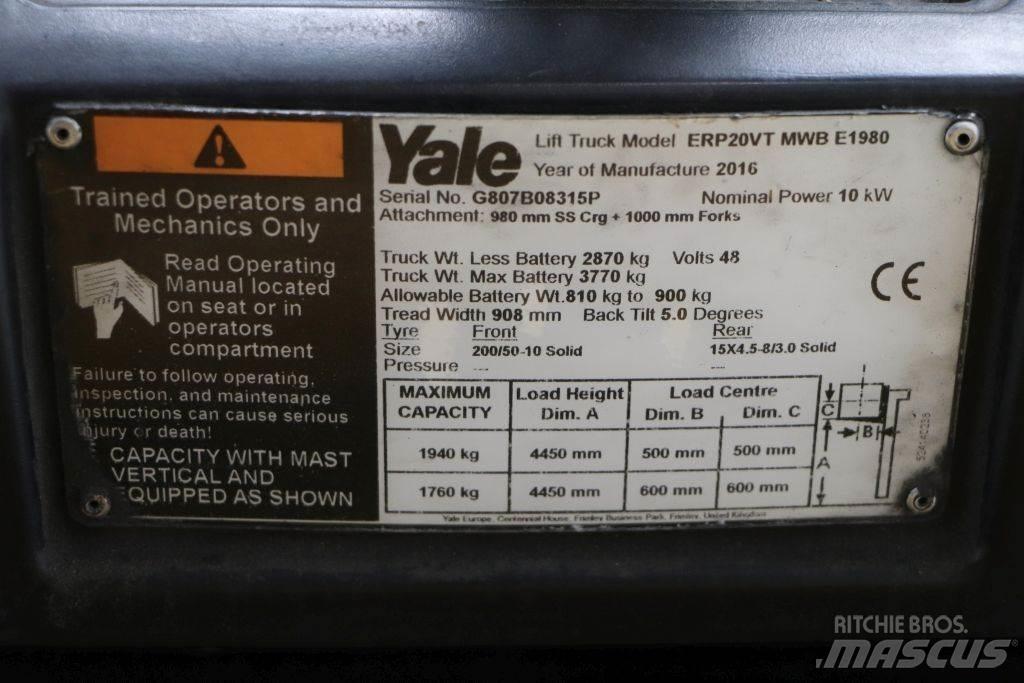 Yale ERP20VT Stivuitor electric