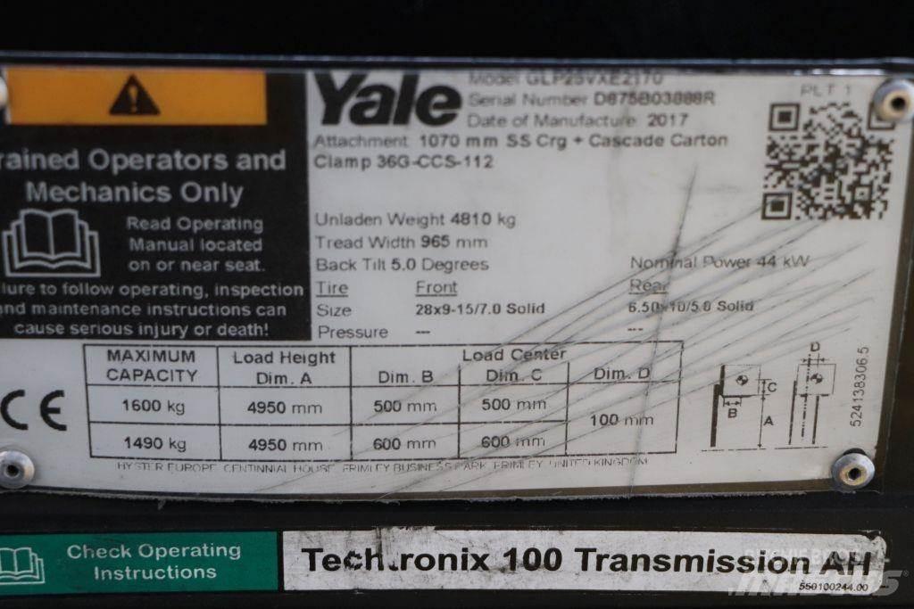 Yale GLP25VX Stivuitor GPL
