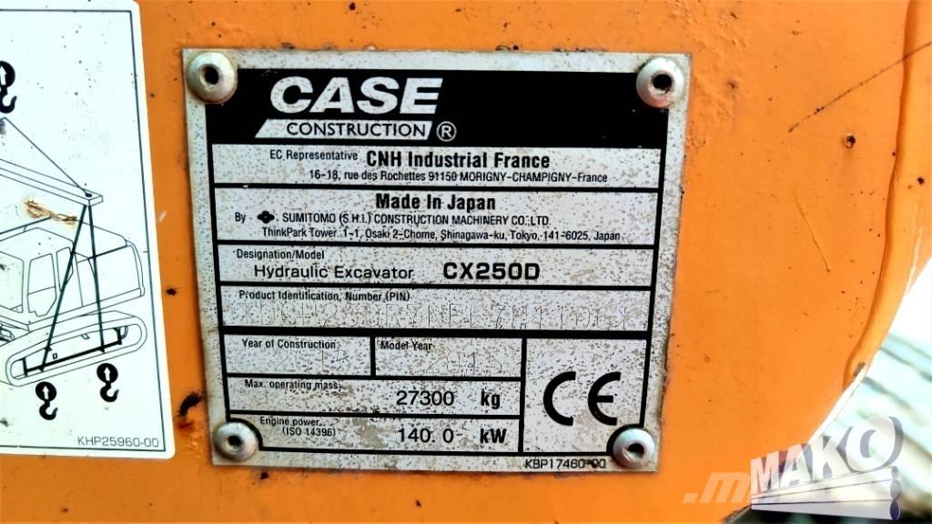 CASE CX 250 D Excavatoare pe șenile
