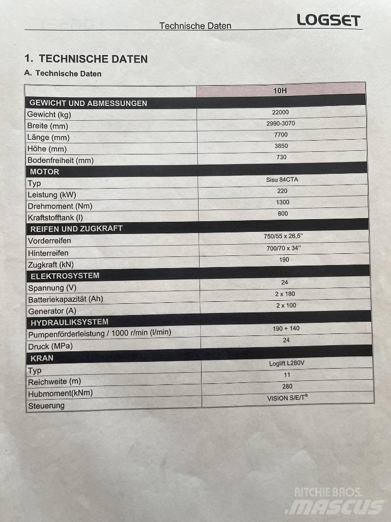 Logset 10H Combine forestiere