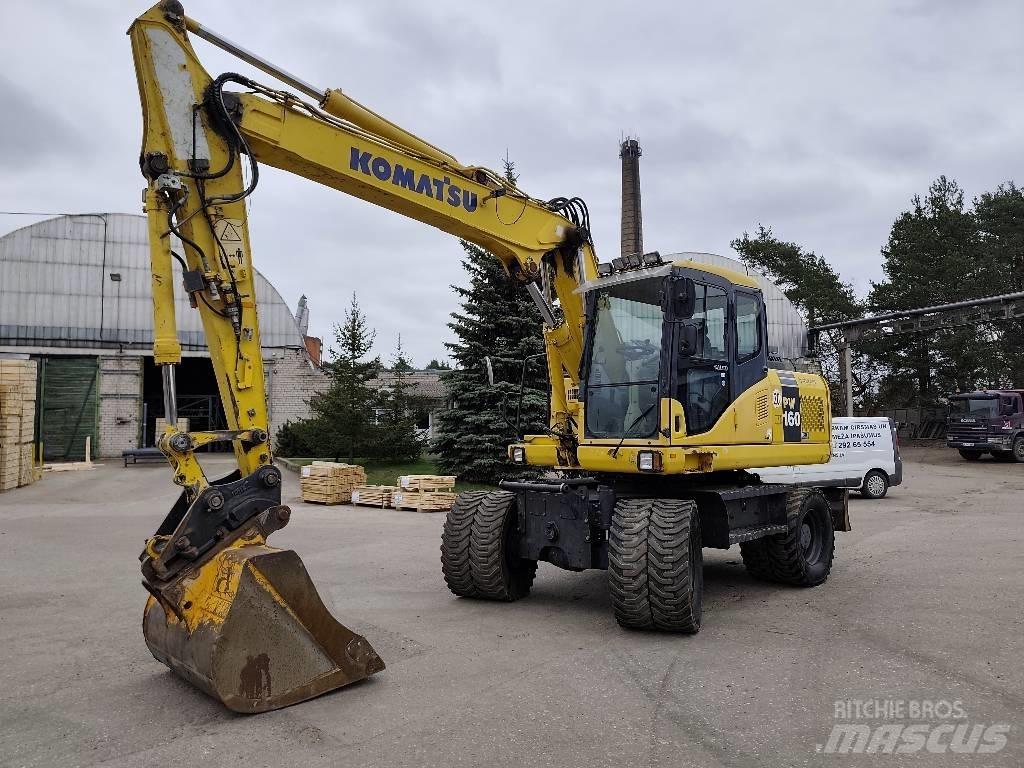 Komatsu PW 160-7E0 Excavatoare cu roti