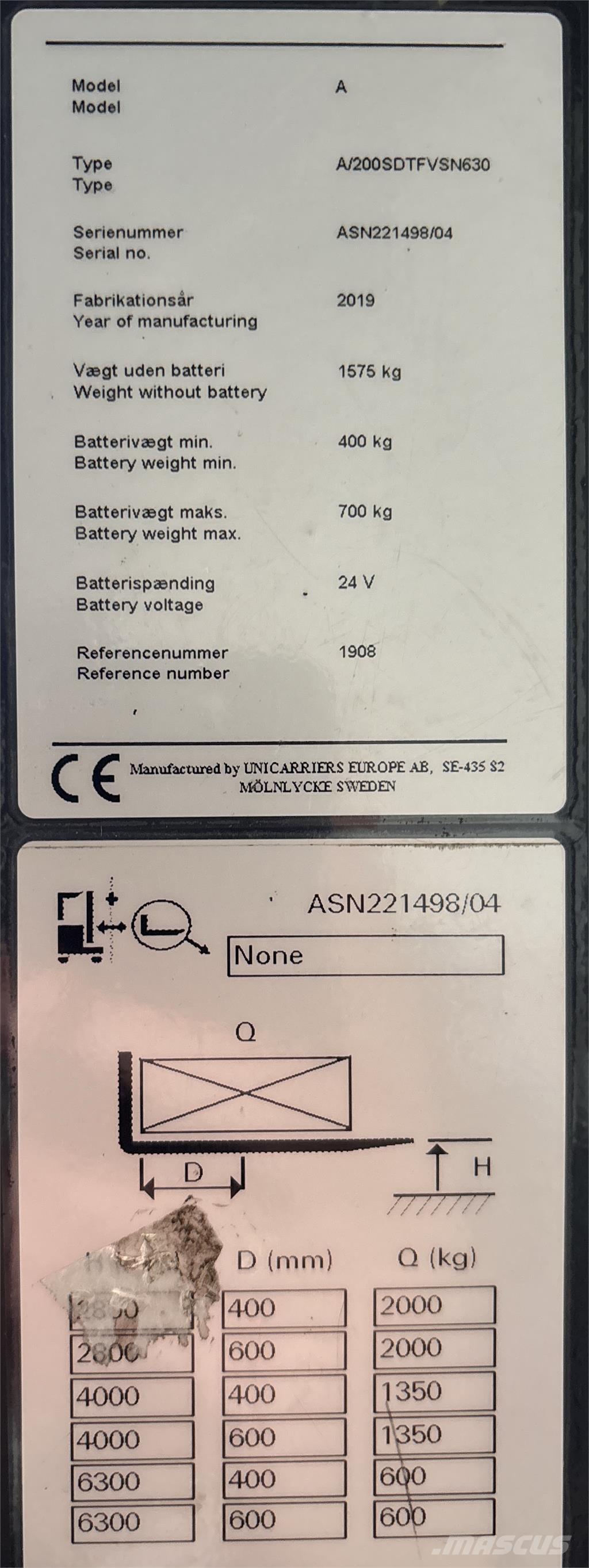 Atlet ASN200 Transpaleti autopropulsanti