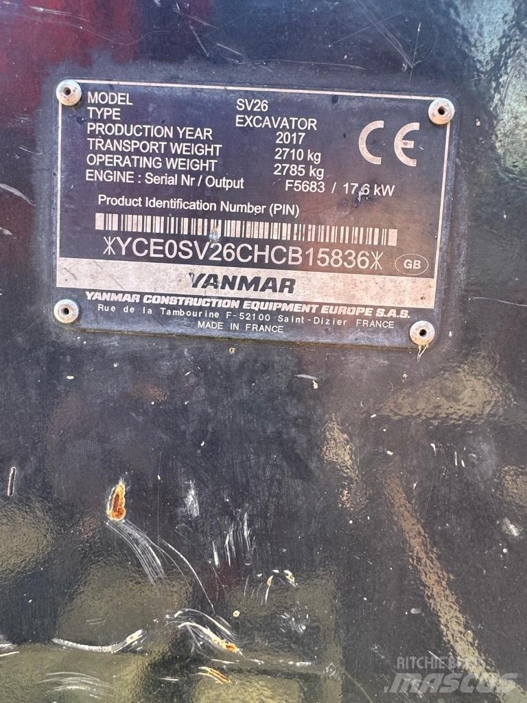 Yanmar SV 26 Mini excavatoare < 7t