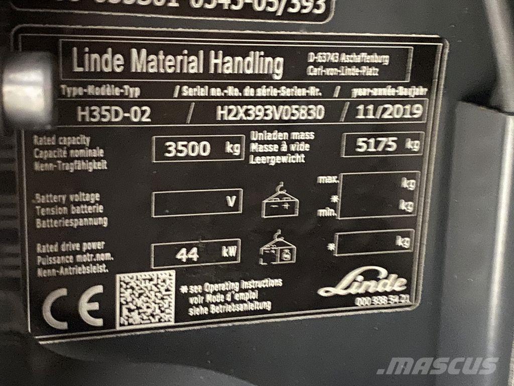 Linde H35D-02 Stivuitor diesel