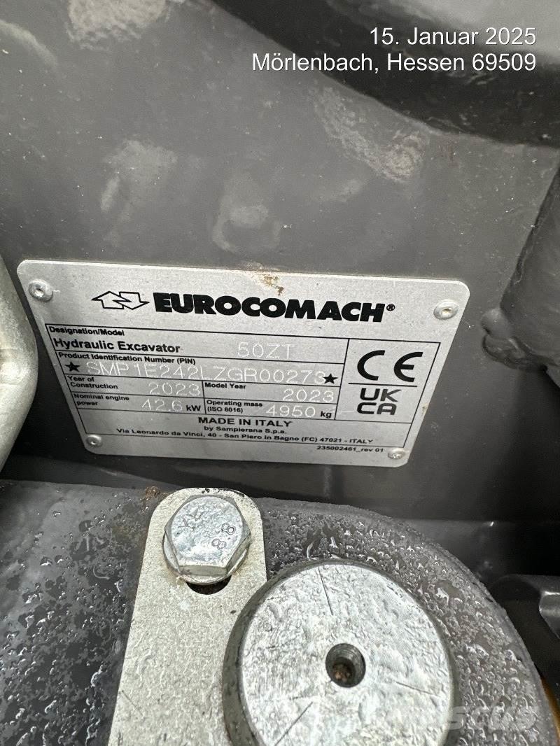 Eurocomach 50ZT Mini excavatoare < 7t