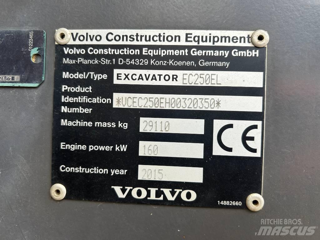 Volvo EC 250 EL Excavatoare pe șenile
