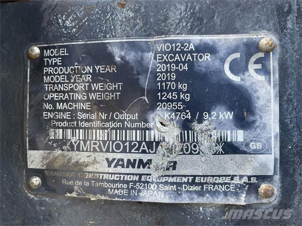 Yanmar VIO12 Excavatoare cu roti
