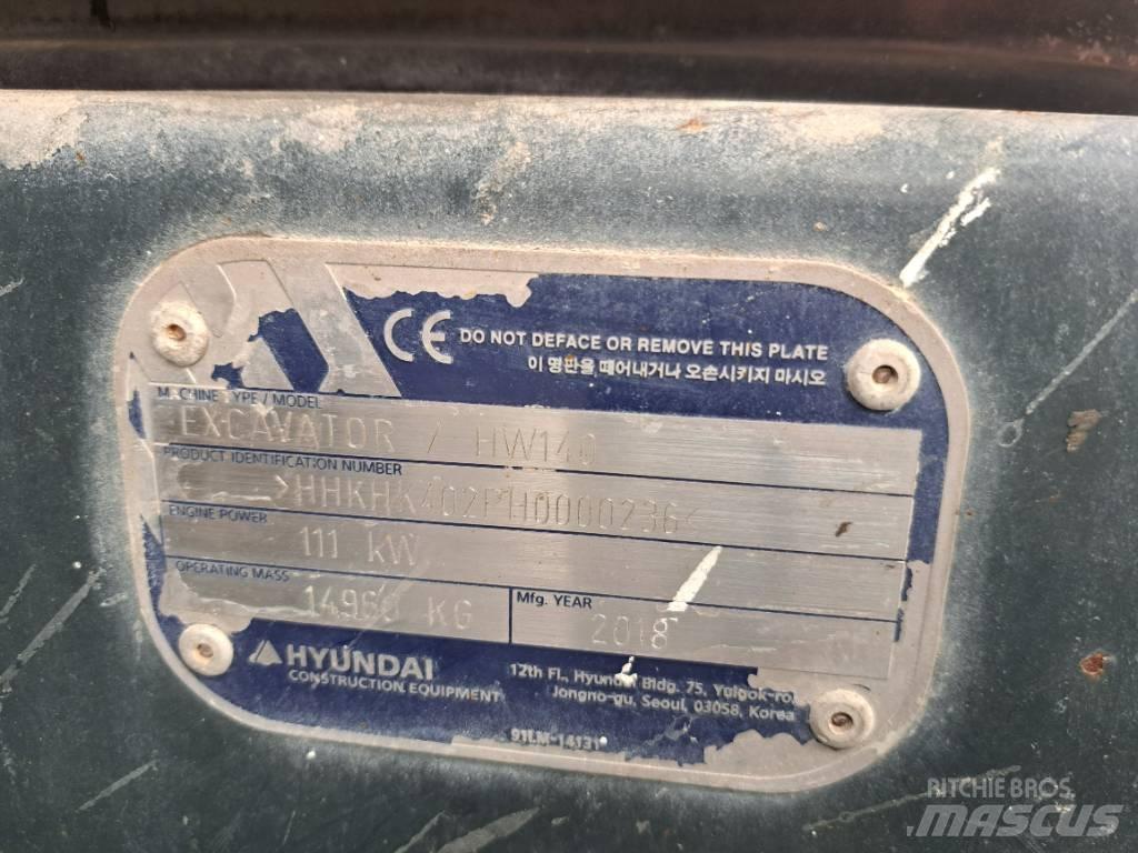 Hyundai HW140 Excavatoare cu roti
