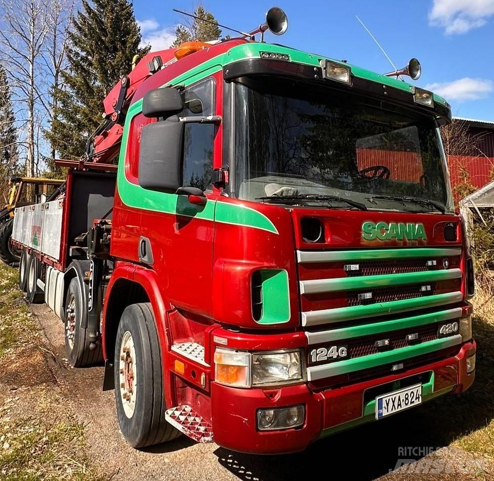 Scania P 124 GB Camioane cu macara