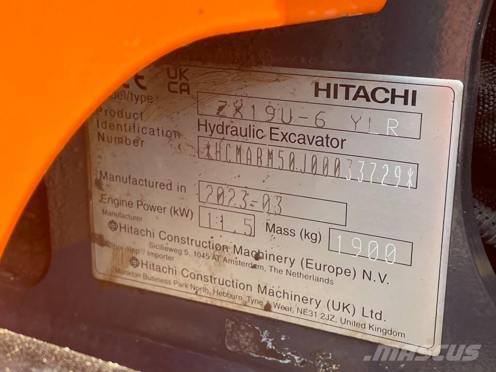 Hitachi ZX 19 U-6 Mini excavatoare < 7t
