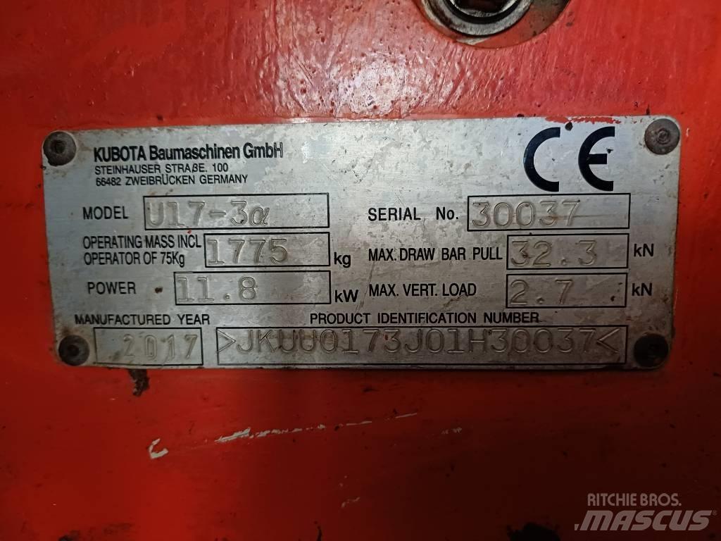 Kubota U 17-3 Mini excavatoare < 7t