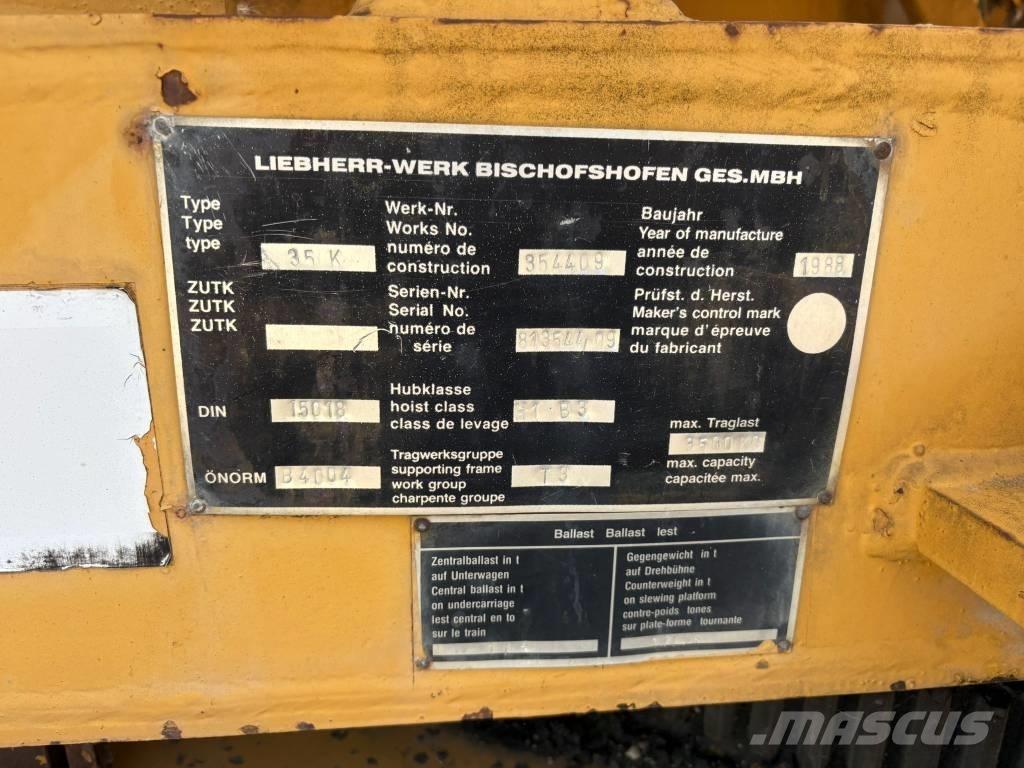 Liebherr 35 K Macarale turn